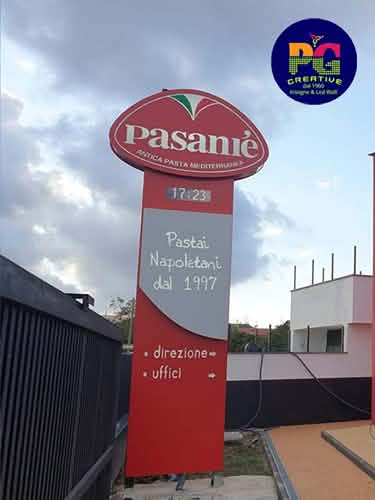 pg creative caserta totem pasanie